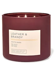 Bath & Body Works Leather and Brandy 3 Wick Candle 14.5 oz / 411 g - Image 1 of 1