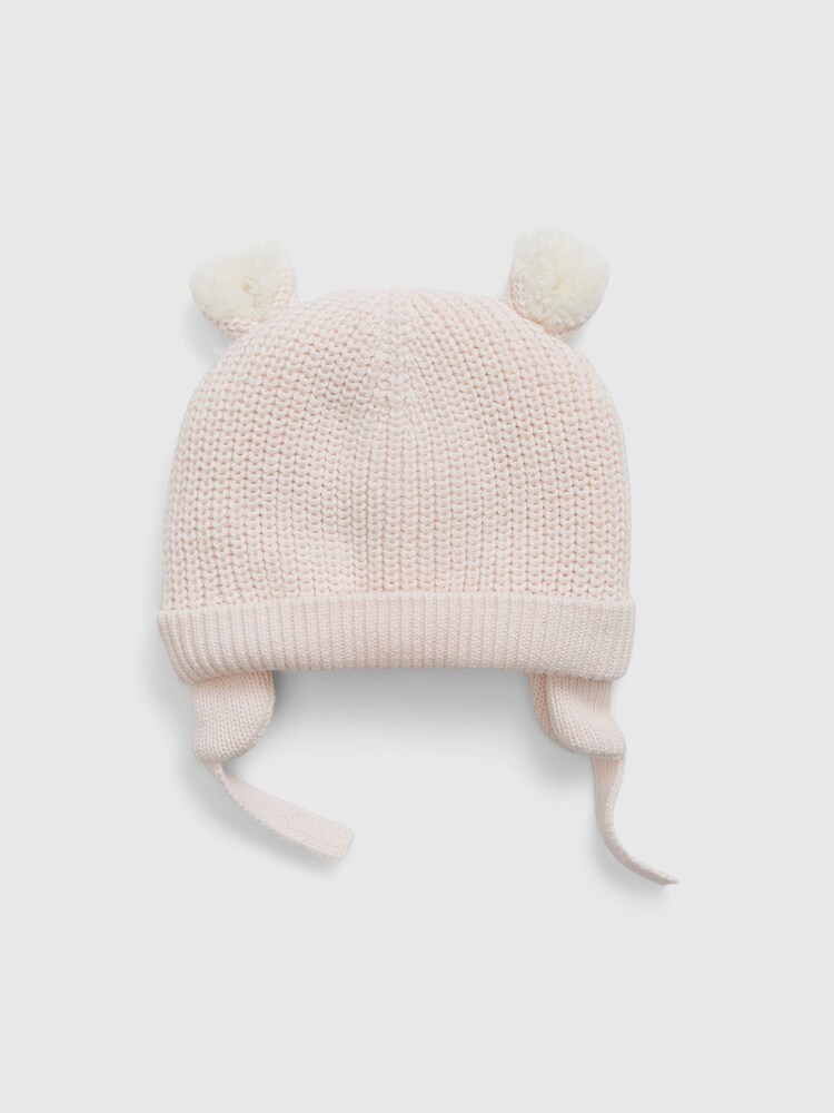 Gap Pink Sherpa Fleece Lined Baby Beanie Hat - Image 1 of 1