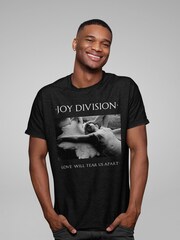 All + Every Black Joy Division Love Will Tear Us Apart Art Men's Music T-Shirt - Image 1 of 3