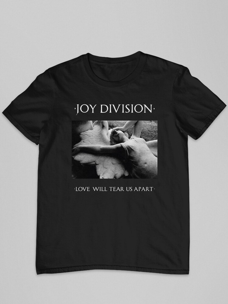 All + Every Black Joy Division Love Will Tear Us Apart Art Men's Music T-Shirt - Image 2 of 3