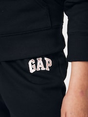 Zwart - Gap logo joggingbroek met fleecevoering (4 - 13 jr) - Image 4 of 5