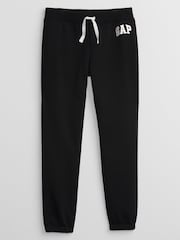 Zwart - Gap logo joggingbroek met fleecevoering (4 - 13 jr) - Image 5 of 5