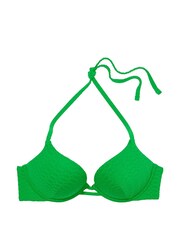 Victoria's Secret Green Fishnet Add 2 Cups Push Up Swim Bikini Top - Image 3 of 3