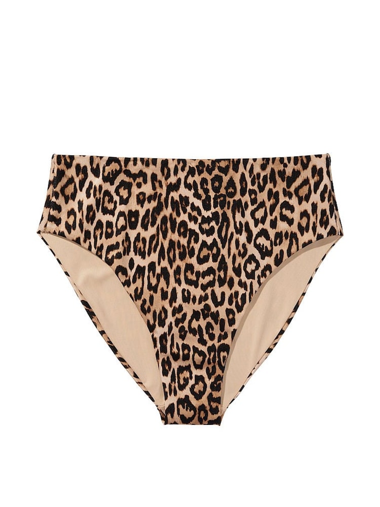 Victoria's Secret Leopard High Waisted Swim Bikini Bottom - Image 3 of 3