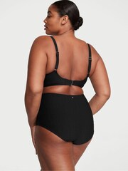 Victoria's Secret Black Fishnet Push Up Swim Bikini Top - Image 2 of 3