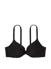 Victoria's Secret Black Fishnet Push Up Swim Bikini Top - Image 3 of 3