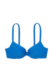 Victoria's Secret Shocking Blue Fishnet Push Up Swim Bikini Top - Image 3 of 4