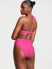 Victoria's Secret Forever Pink Fishnet High Waisted Swim Bikini Bottom - Image 2 of 3