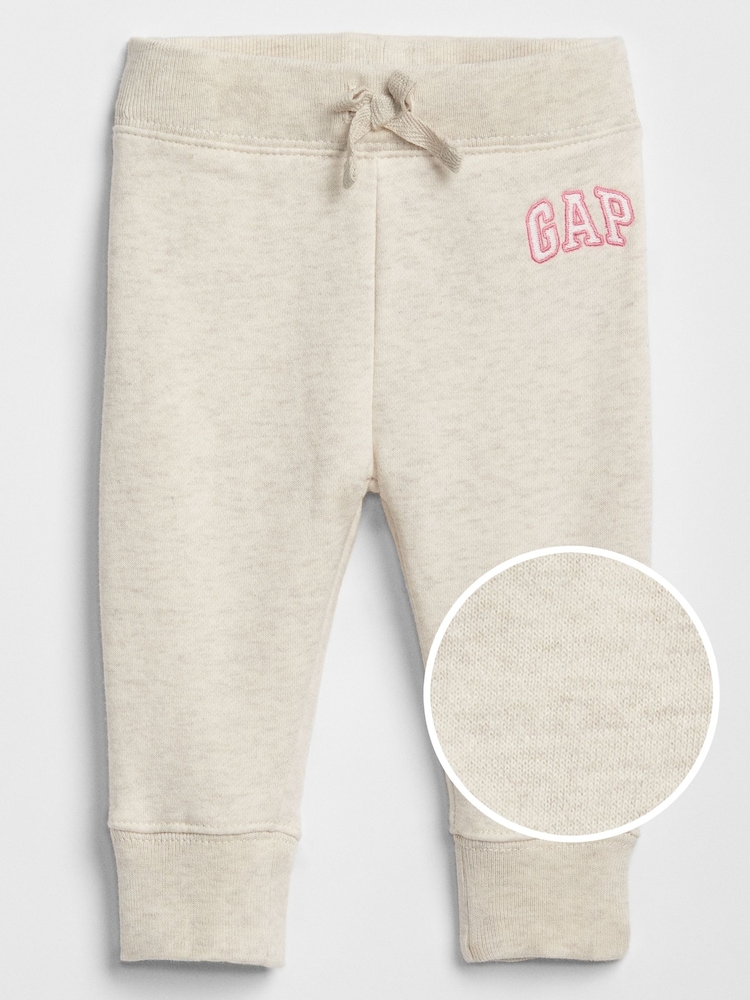 Gap White Logo Fleece-Lined Joggers (Newborn-5yrs) - Image 5 of 5