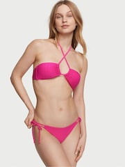 Victoria's Secret Forever Pink Fishnet Tie Side Swim Bikini Bottom - Image 1 of 3