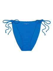 Victoria's Secret Shocking Blue Fishnet Tie Side High Leg Swim Bikini Bottom - Image 3 of 3