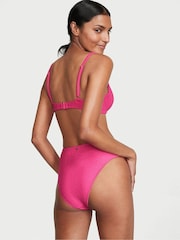 Victoria's Secret Forever Pink Fishnet High Leg Swim Bikini Bottom - Image 2 of 3