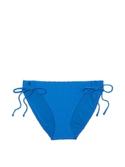 Victoria's Secret Shocking Blue Fishnet Tie Side Swim Bikini Bottom - Image 3 of 3