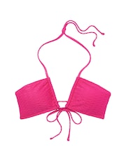 Victoria's Secret Forever Pink Fishnet Cross Over Swim Bikini Top - Image 3 of 3
