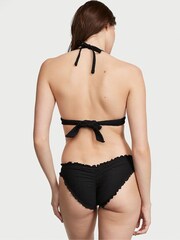 Victoria's Secret Black Fishnet Halter Swim Bikini Top - Image 2 of 3