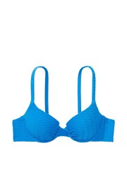 Victoria's Secret Shocking Blue Fishnet Padded Swim Bikini Top - Image 3 of 3