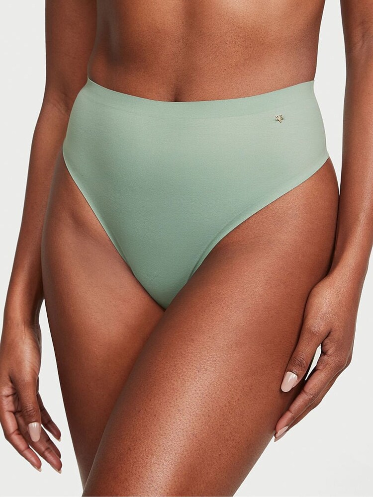 Victoria's Secret Seasalt Green Smooth Thong Knickers - Image 1 of 3 Victoria's Secret Seasalt Green Smooth Thong Knickers - Image 1 of 3