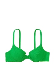 Victoria's Secret Green Fishnet Padded Swim Bikini Top - Image 2 of 2