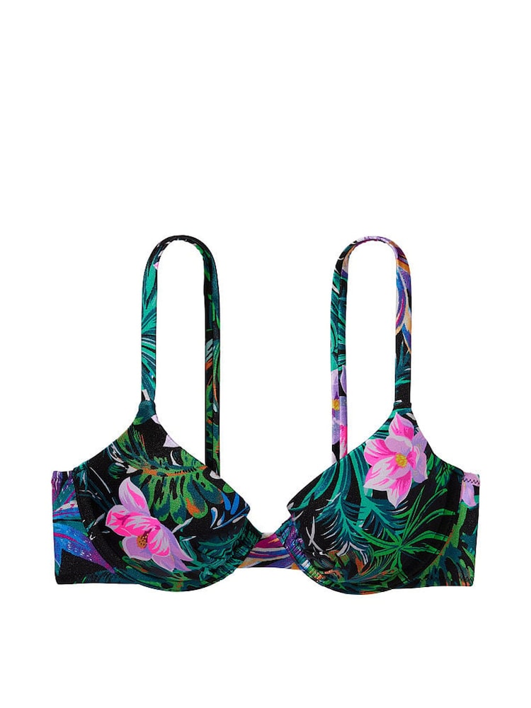 Victoria's Secret Black Palm Push Up Swim Bikini Top - Image 3 of 3
