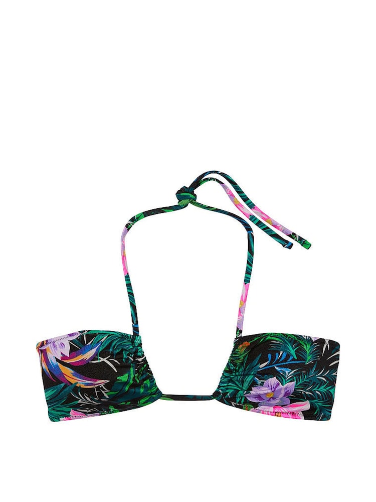 Victoria's Secret Black Palm Halter Swim Bikini Top - Image 3 of 3
