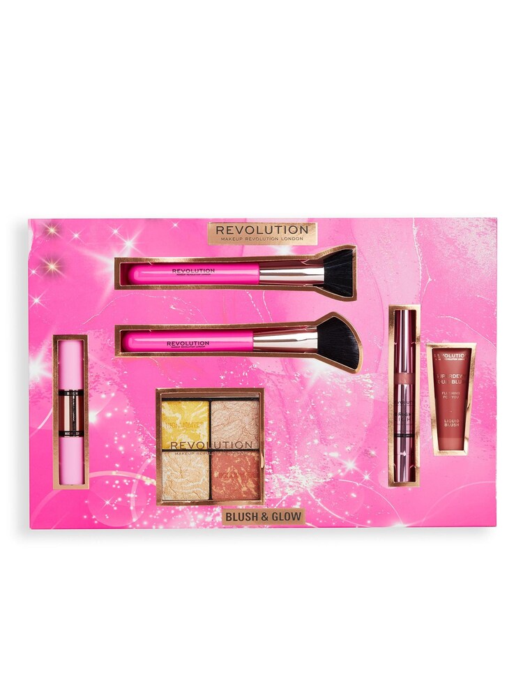 Revolution Blush & Glow Makeup Gift Set (Worth Over £35.50) - Image 1 of 1 Revolution Blush & Glow Makeup Gift Set (Worth Over £35.50) - Image 1 of 1