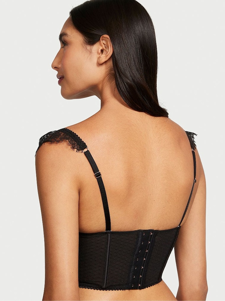Victoria's Secret Black Lace Corset Bra Top - Image 2 of 3