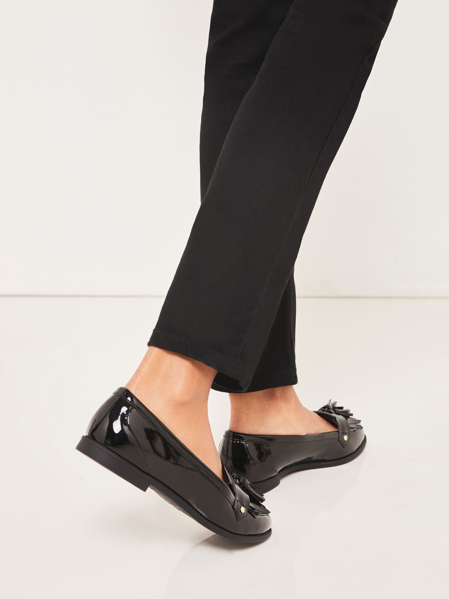 Studded slip on loafers hot sale