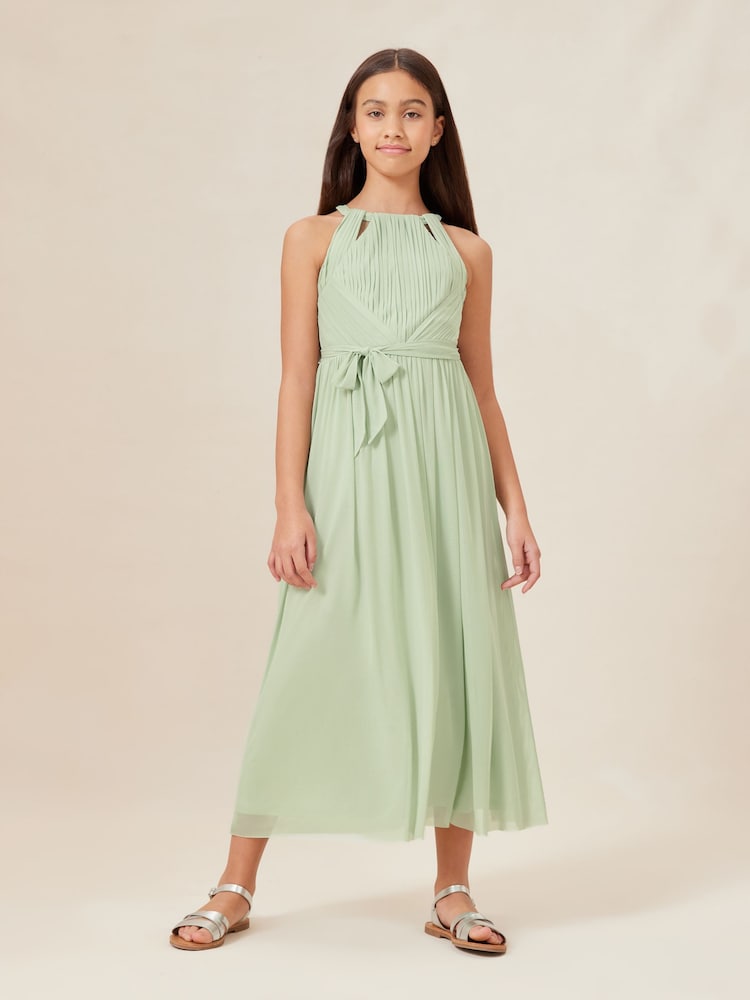 Lipsy Sage Green Cut Out Midi Occasion Dress -Teen - Image 1 of 4 Lipsy Sage Green Cut Out Midi Occasion Dress -Teen - Image 1 of 4