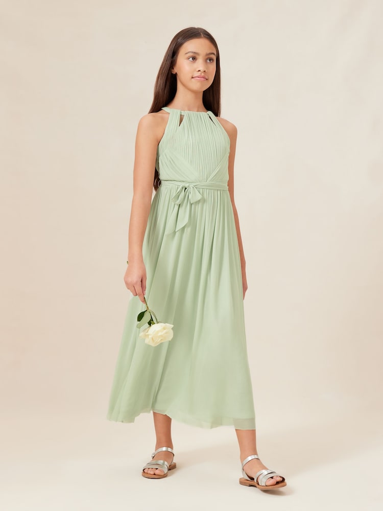 Lipsy Sage Green Cut Out Midi Occasion Dress -Teen - Image 2 of 4 Lipsy Sage Green Cut Out Midi Occasion Dress -Teen - Image 2 of 4