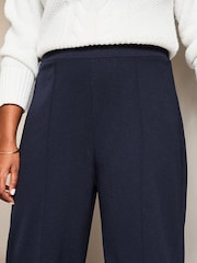 Lipsy Navy Curve High Waist Wide Leg Tailored Trousers - Image 4 of 4