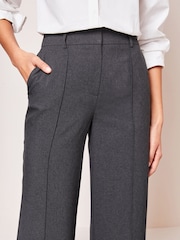Lipsy Grey Wide Leg Woven Smart Trousers - Image 4 of 4