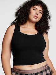 Victoria's Secret Pure Black Cotton Tank Top - Image 1 of 3