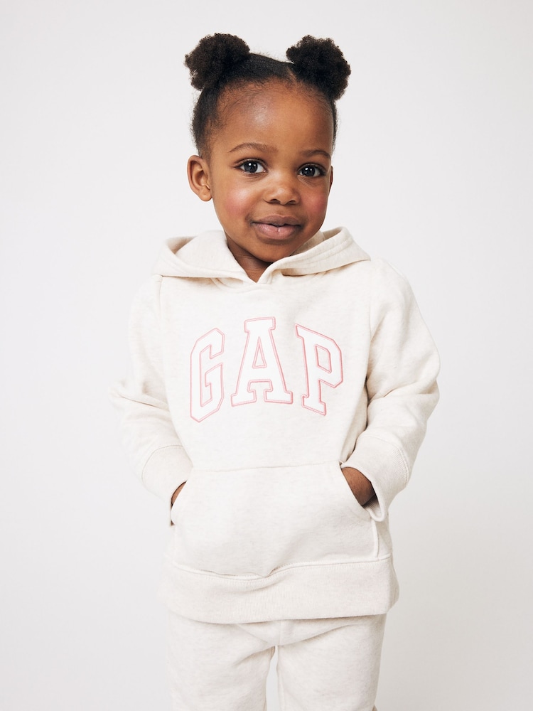 Crema - Sudadera con capucha y logo de Gap (6meses-5años) - Imagen 1 de 6