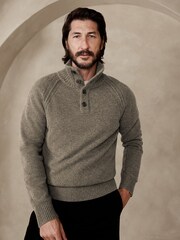 Banana Republic Grey Pierro Wool Jumper - Image 1 of 1