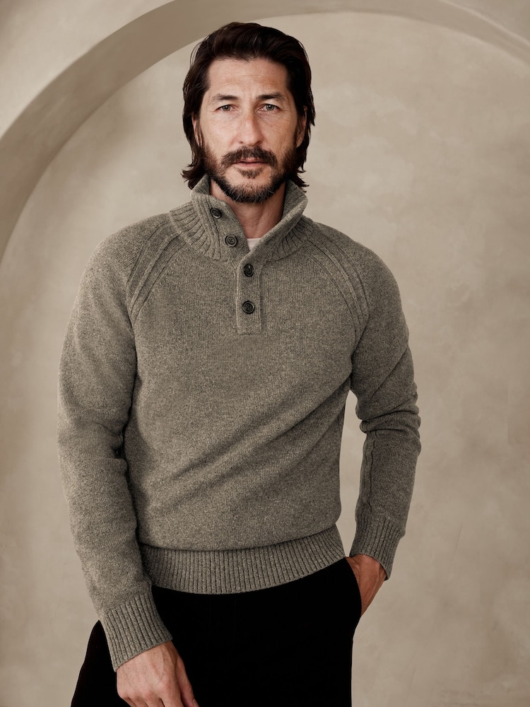 Banana Republic Grey Pierro Wool Jumper - Image 1 of 1