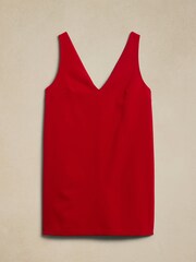 Banana Republic Red Juli Crepe Mini Dress - Image 5 of 5