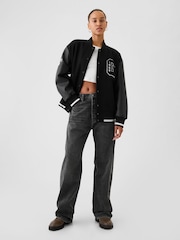 Gap Washed Black 90s Loose Jeans - Image 1 of 5