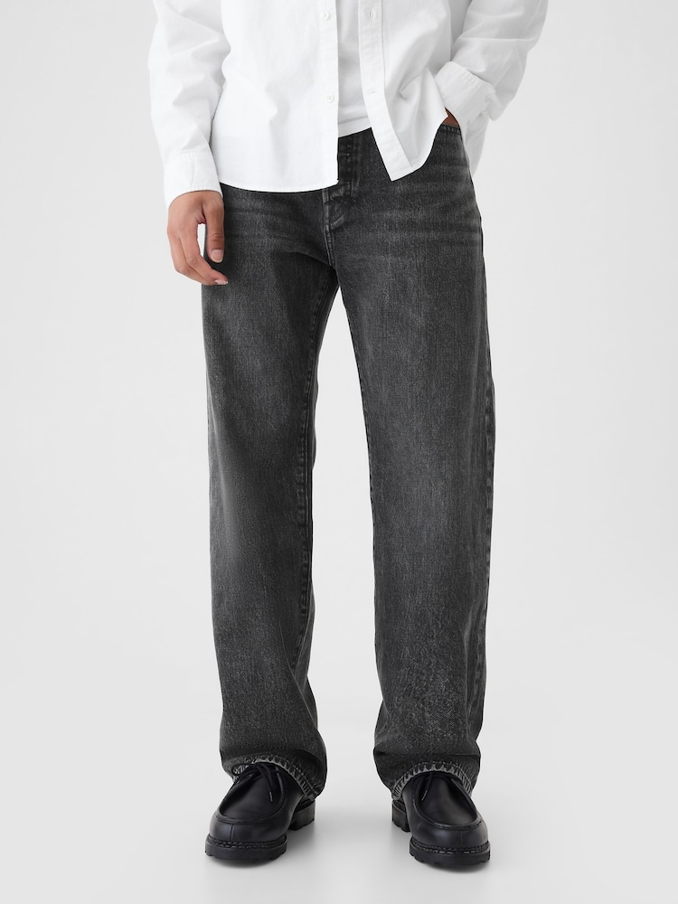 Gap Washed Black 90s Loose Jeans - Image 1 of 5