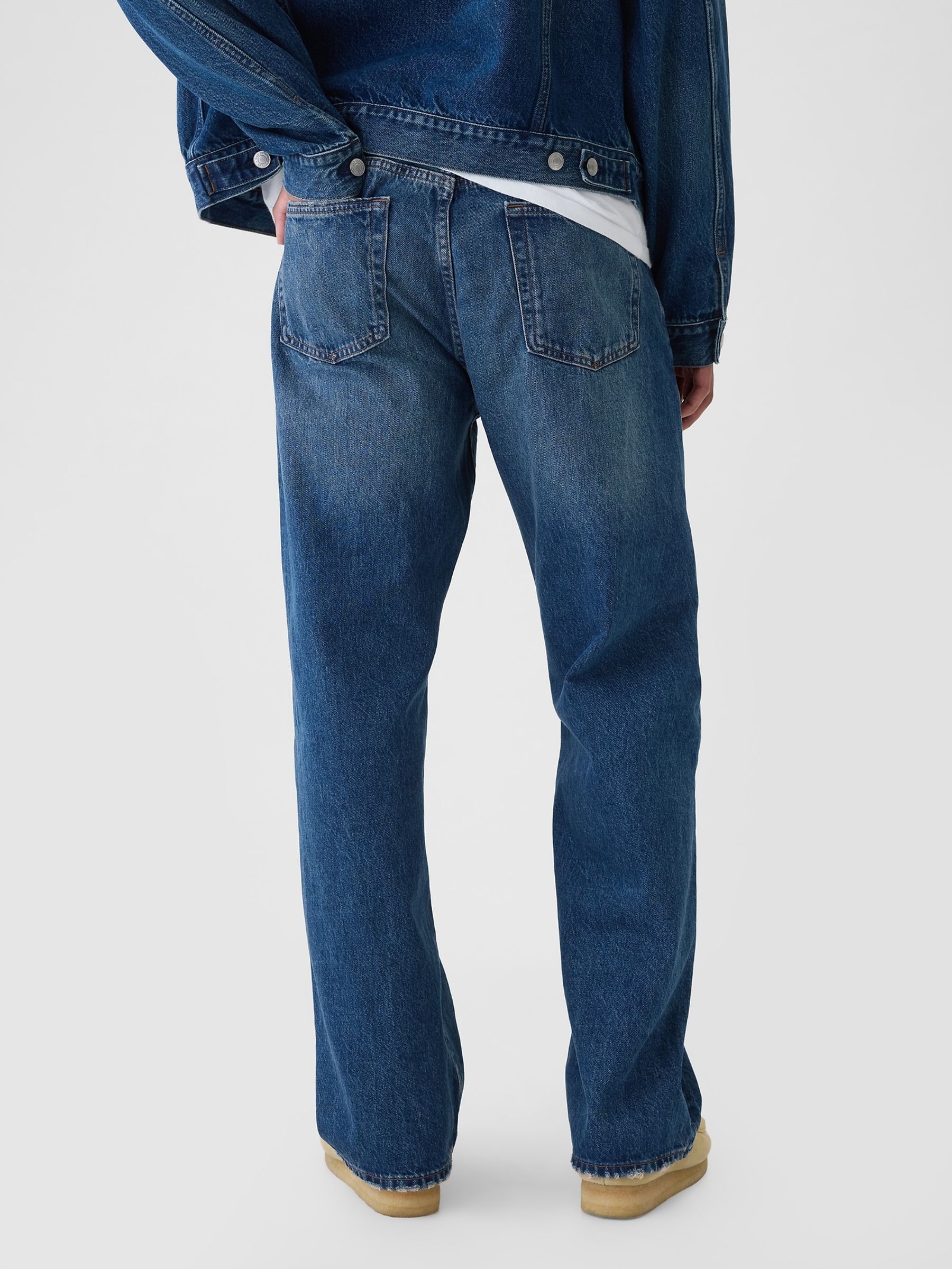 Buy Gap Mid Blue 90s Loose Jeans from Next Luxembourg