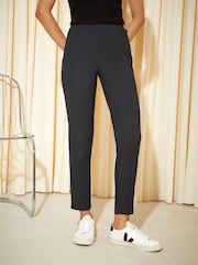 Friends Like These Charcoal Grey Petite Sculpting Stretch Trousers - Image 1 of 4