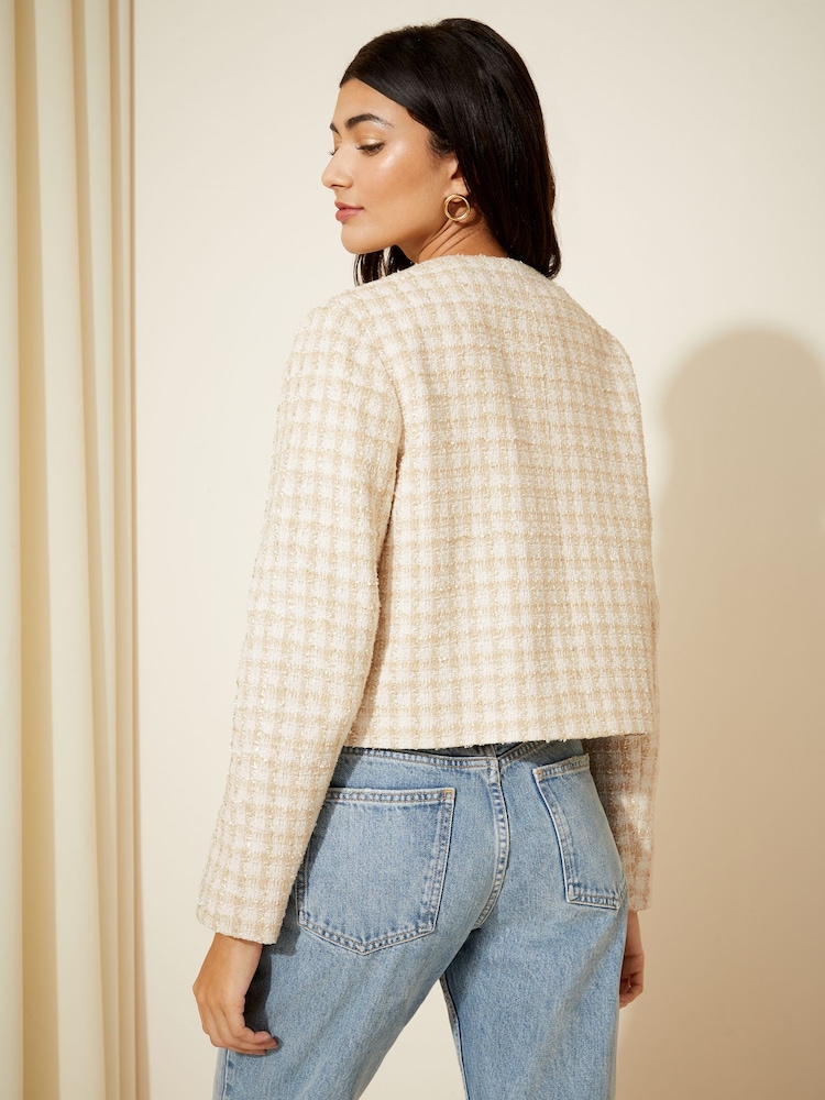 Friends Like These – Cropped-Bouclé-Jacke - Bild 4 von 4