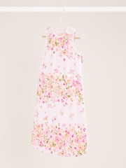 Lipsy Pink Floral Baby 100% Cotton 2.5 Tog Sleep Bag - Image 1 of 5