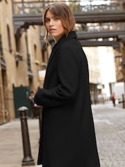 Friends Like These Jet Black Tailored Single Button Coat - Image 2 of 4