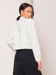 Creme - Lipsy Elegante Bomberjacke - Bild 3 von 4