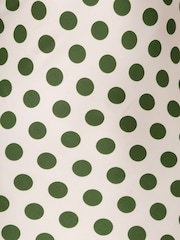 Amy Lynn Green Baia Polka Dot Satin Halter Dress - Image 8 of 8