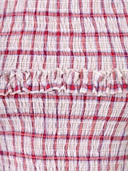 Amy Lynn Mona Smocked Top In Windowpane Check - Bild 6 von 6