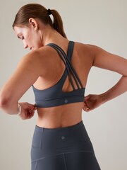 Athleta Grey Train Free Medium Impact Sports Bra - Image 2 of 5