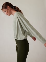 Athleta Light Green Cool Down Top - Image 4 of 5