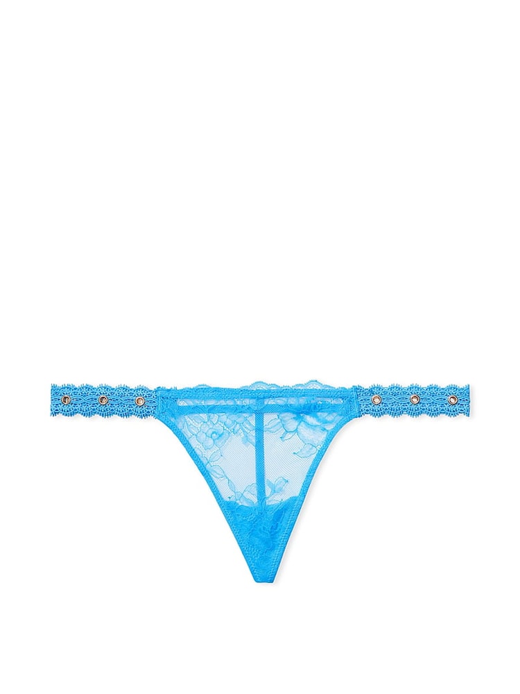 Victoria's Secret Capri Blue G String Eyelet Lace Knickers - Image 3 of 3 Victoria's Secret Capri Blue G String Eyelet Lace Knickers - Image 3 of 3