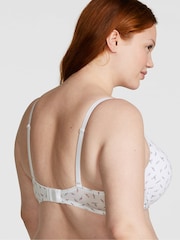 Victoria's Secret PINK White Floral Push Up Cotton Bra - Image 2 of 3